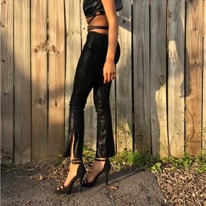 genuine bebe leather pants